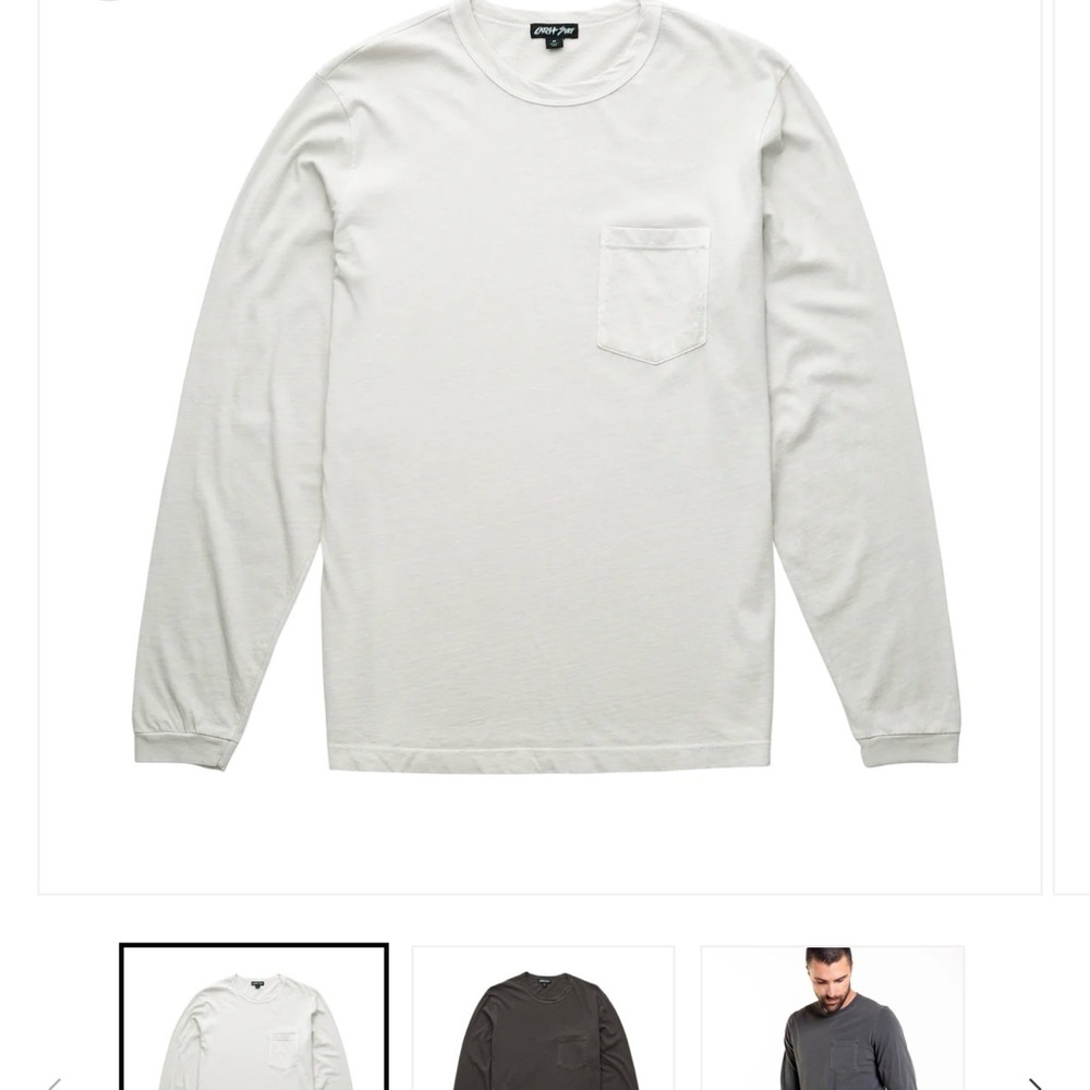Light Gray Long Sleeve Shirt